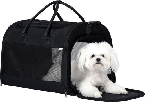 Pet Marvel Soft-Sided Sling Dog & Cat Travel Carrier Bag, 17.5" x 11" x 11", Black / 20" x 13" x 13" -Gray New In Box Assorted $89