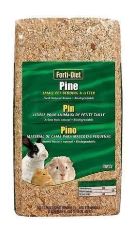 Kaytee Small Animal Pine Bedding for Guinea Pigs, Rabbits, 19.7 Liter New