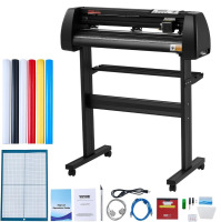 VEVOR Vinyl Cutter, 28" Vinyl Cutter Machine with 20 Blades, Maximum Paper Feed 720mm Vinyl Plotter Cutter Machine with Sturdy Floor Stand Adjustable Force and Speed for Sign Making New In Box $399