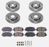 Powerstop Brake Parts Plain Front & Rear Brake Kit For Jeep Cherokee 14-22 Callahan $299