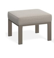 Wisteria Lane Patio Furniture Footstool Metal Ottoman, Metal Outdoor Ottoman with Upgraded Cushions, All-Weather Outdoor Footrest Seat for Balcony, Garden, Deck, Backyard, Khaki $299