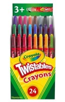 Crayola 24ct Mini Twistables Crayons, Cute School Supplies, Classroom Must Haves for Teachers, Travel Friendly, Coloring Gift, Ages 3+ New