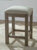 Liberty Furniture Bartlett Field Upholstered Console Stool New in Box $399