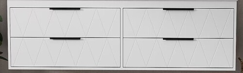 Eclife 60" Double Sink Bathroom Vanity Cabinet Assembly Required in White $699