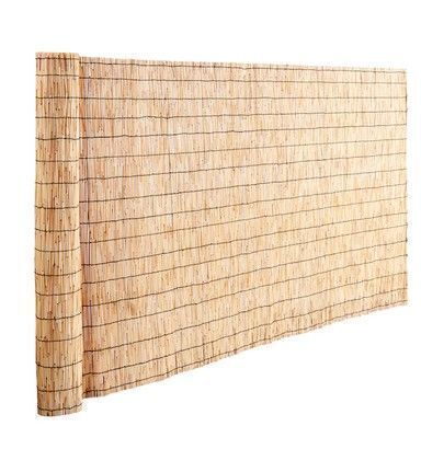 VEVOR Natural Reed Fencing 5.5 ft x 16.4 ft Reed Screen Curtain Balcony Reed Fence Roll for Outdoor Backyard Patio Decorative Fence for Backyard Garden Fencing Divider Privacy Screen Panel Curtain New $149