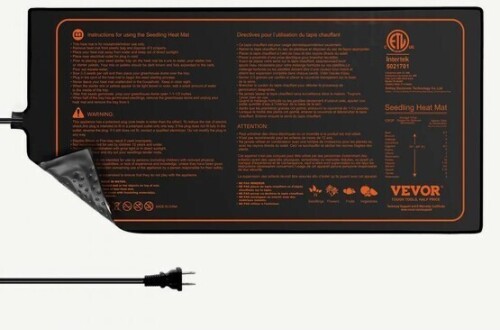VEVOR Seedling Heat Mat 10"x 20.75", MET-Certified Warm Hydroponic Plant Heating Pad for Seed Starting, Waterproof Heating Mat for Germination, Indoor Gardening, Greenhouse New In Box $79