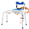 VEVOR Sliding Tub Transfer Bench with 360 Degree Swivel Seat, Height Adjustable Bathtub Transfer Bench with Armrest & Safety Belt, Non-Slip Rotating Shower Chair for Elderly Disabled, 400LBS Capacity New In Box $199