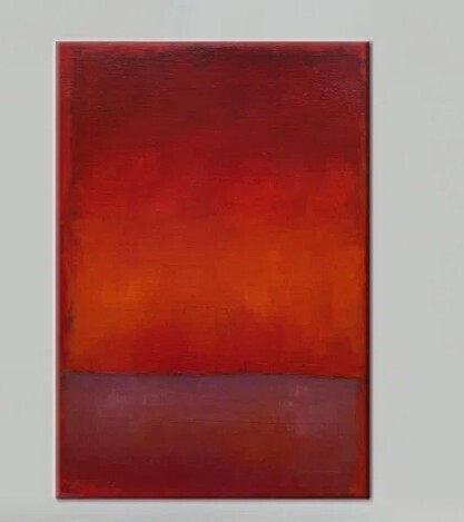 Kayra Export Mark Rothko Inspired Abstract 3D Canvas Art Ideal as a Trendy Personalized Gift for Grandma or Baby, 36" x 44" New In Box $199