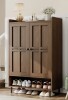 Lark Manor&trade; Aleatha 6-Tier 24 Pairs Shoe Cabinet With Doors And Adjustable Shelves For Entryway New in Box $299