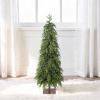 Ferrgoal 4 ft Artificial Christmas Cypress Tree, Slim Pencil Xmas Tree 150+ PE Branches 25 Layers, Artificial Cypress Christmas Tree, 8" x 8" Steel Base, Slim Pencil Indoor Decor New Floor Model $99