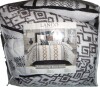 Lanco Luxury Black Gold Comforter Set King Size, 7 Piece Terry embroidery, All Season Bedding Set New In Box $199 - 2