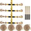VEVOR Ratchet Chain Binder, 5/16"-3/8", 7100 lbs Load Limit & 4700 lbs G80 Chain, Heavy Duty Load Binders, Detachable Anti-Skid Handle, Tie Down Hauling Chain Binders for Flatbed Truck Trailer, 4 Set New Shelf Pull $399