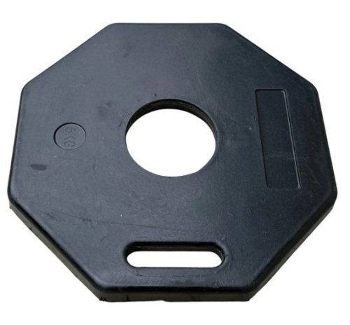 Sandbaggy 16" Traffic Delineator Post Base - Rubber - Construction Safety (8, Black, 16-Inch) New $299