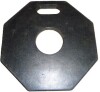 Sandbaggy 16" Traffic Delineator Post Base - Rubber - Construction Safety (8, Black, 16-Inch) New $299 - 2