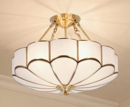 Everly Quinn 4 Light Dimmable 18.5 '' Urn / Bowl Semi Flush Ceiling Light New In Box $299