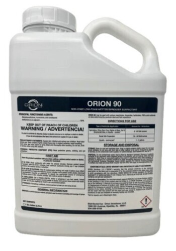 ORION 90 Non-Ionic Low-Foam Wetter/Spreader Surfactant, 2.5 Gallon New