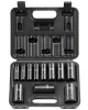VEVOR 3/8" Drive Impact Socket Set, 11 Piece Deep Socket Set SAE 5/16"-1", 6 Point CR-V Alloy Steel for Auto Repair, Easy-to-Read Size Markings, Rugged Construction, Includes Storage Case New In Box $79