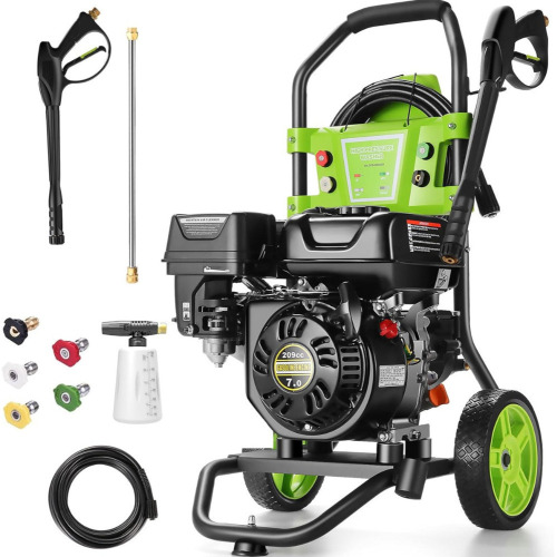 Homdox 4200PSI Gas Commercial Pressure Washer Washing Machine With 4 Adjustable Nozzles, 25Ft Hose New In Box $499