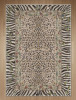 Bungalow Rose 8' x 10' Alissa Liora Boho Leopard Floral Machine Washable Brown / Green / Beige Indoor Area Rug with Non-Slip Backing $399
