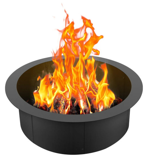 VEVOR Fire Pit Ring, 30-Inch Inner Diameter, 10inch Height 2.5mm Thick Fire Pit Insert, Heavy Duty Carbon Steel Liner DIY Campfire Ring above or In-Ground, for Outdoor Camping, Bonfires New In Box $199