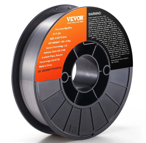 VEVOR Flux Core Welding Wire, E71T-GS 0.035-inch 10LBS, Gasless Mild Steel MIG Welding Wire with Low Splatter for All Position Arc Welding and Outdoor Use New in Box $89