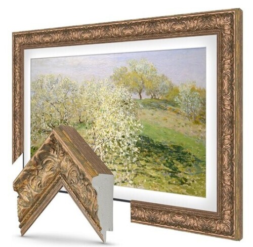 Frame My TV Ornate Natural 55" Premiere Deco TV Frame - Compatible ONLY with Samsung The Frame TV and Pro TVs (Fits 2021-2026, LS03A, LS03B, LS03C, LS03D, LS03FA, LS03FW) New In Box $699