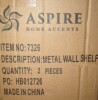 Aspire Home Accents 7326 Syler Modern Wall Shelf, Brown - Set of 2, Dimension: 5.5" H x 28" W x 5.5" D New In Box $99 - 2