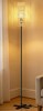 Latitude Run&reg; Farmhouse Floor Lamp With Hand-Worked Rattan Shade And Foot Switch $199