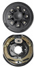VEVOR Trailer Hub Drum 8 on 6.5" B.C. with 12" x 2" Electric Brake, Self-Adjusting Trailer Brake Assembly for 7000 lbs Axle, 5-Hole Mounting, Backing Plates for Brake System Part Replacement $199