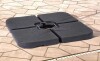 JOYESERY 180 Lbs Patio Umbrella Base in Black, Water/Sand Filled Weighted Hanging Cantilever Umbrella Base New In Box $199