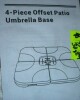 JOYESERY 180 Lbs Patio Umbrella Base in Black, Water/Sand Filled Weighted Hanging Cantilever Umbrella Base New In Box $199 - 2