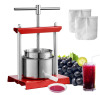 VEVOR Fruit Wine Press, 0.88 Gallon/3.36L, 2 Stainless Steel Barrels, Manual Juice Maker, Cider Apple Grape Tincture Vegetables Honey Olive Oil Making Press with T-Handle for Outdoor, Kitchen and Home New in Box $299