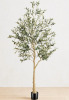 One Allium Way&reg; 6 ft. Faux Olive Tree in Pot, Lifelike Artificial Olive Plant for Home and Office Decor New In Box $199