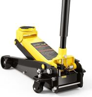 VEVOR 3 Ton Low Profile Floor Jack for All Terrain Vehicles, Heavy-Duty Steel Racing Jack with Quick Lift Pump, 5.12"-20" Lifting Range, 3.0 tons New In Box $299