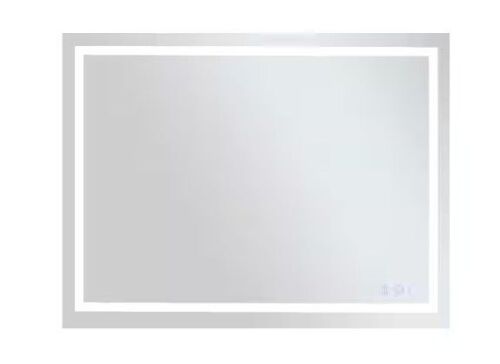 HOMLUX 31.5 in. W x 39.37 in. H Rectangular Frameless Wall Bathroom Vanity Mirror New In Box $299