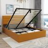 Latitude Run Full Size Denicolais Hydraulic Lift Up Upholstered Storage Bed with Wingback Headboard, New in Box $399
