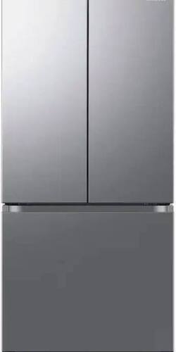 Samsung - 32 in. Wide 17.5 cu. ft. 3-Door French Door Counter Depth Smart Refrigerator with Twin Cooling Plus - Stainless Steel Look New On Working $1999