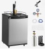 VEVOR Beer Kegerator, Single Tap Draft Beer Dispenser, Full Size Keg Refrigerator With Shelves, CO2 Cylinder, Drip Tray & Rail, 32&deg;F- 75.2&deg;F Temperature Control, Holds 1/6, 1/4, 1/2 Barrels, Silver New in Box $799