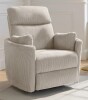 Everly Quinn 36.72'' Wide Power Recliner Chair Swivel Rocker Glider Recliner, Nursery Glider Recliner, Corduroy Nursery Recliner Chair For Living Room With Adjustable Pillows New in Box $799