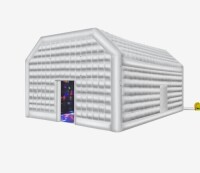 VEVOR Inflatable Nightclub, 26.2 x 19.7 x 13.1 Ft, Blow up Party Tent with 1100W Blower, Large Inflatable Night Club Tent for Adults, Easy Setup Inflatable House Air Cube for Wedding Birthday White New in Box $1099