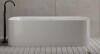 MonBlari 51" X 27.5" Freestanding Acrylic White Soaking Bathtub with Overflow and Pop-up Drain For Bathroom XAMB062GWMB1300 New in Box $1199