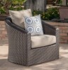 Red Barrel Studio Dierdre Swivel Wicker Outdoor Lounge Chair New in Box $699