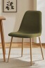 George Oliver 18" Seat Height Upholstered Full Back Side Chair in Green New in Box $299