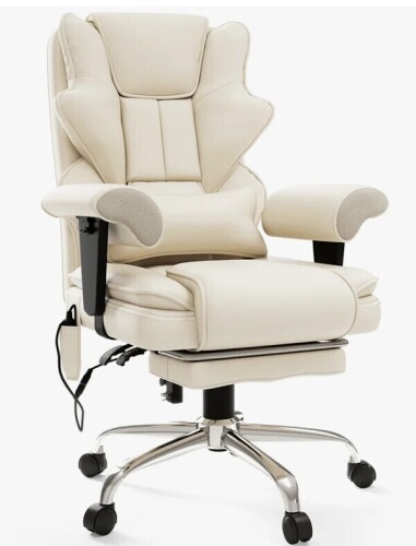 Inbox Zero 7-Point Massage & Heat Office Chair - High Back Executive Ergonomic Chair With Lumbar Support New in Box $399