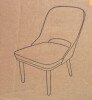 George Oliver Chenille Upholstered Dining Chair With Solid Wood Legs New in Box $399 - 2