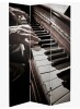 East Urban Home The Pianist Classical Music Folding Screen New in Box $399