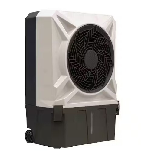 Hessaire 1,300 CFM 2-Speed Portable Evaporative Cooler (Swamp Cooler) for 500 sq. ft. in Celeste Grey New in Box $399