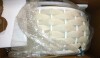 TWT Beige Round Olefin Woven Rope Aluminum Patio Outdoor Coffee Table with Rock Slabs New In Box $299 - 2