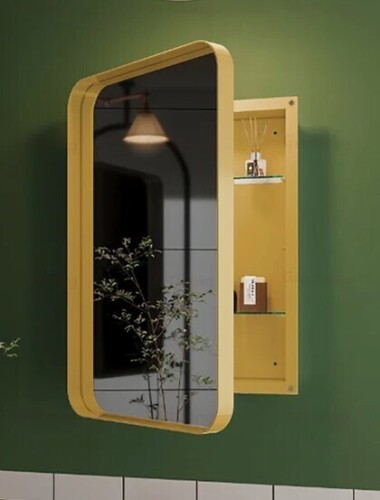 Ebern Designs Recessed Metal Framed Medicine Cabinet with Mirror and Adjustable Shelves, Perfect for Bathroom Storage and Modern Decor New in Box $299