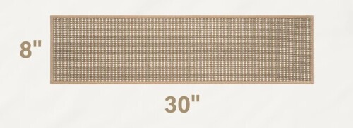August Grove&reg; Non-Slip Linen Woven Stair Treads (Set Of 15) New In Box $299